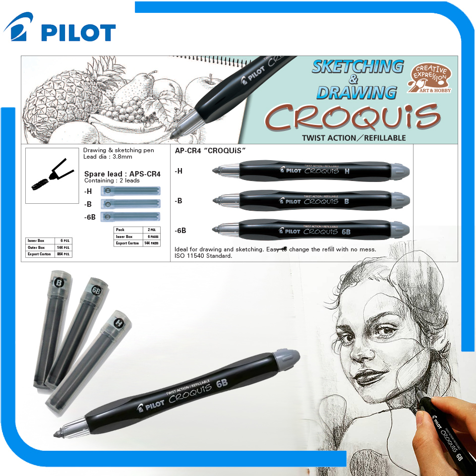 Pilot Croquis Rotating Lead Holder Cosmos Bazar Inc